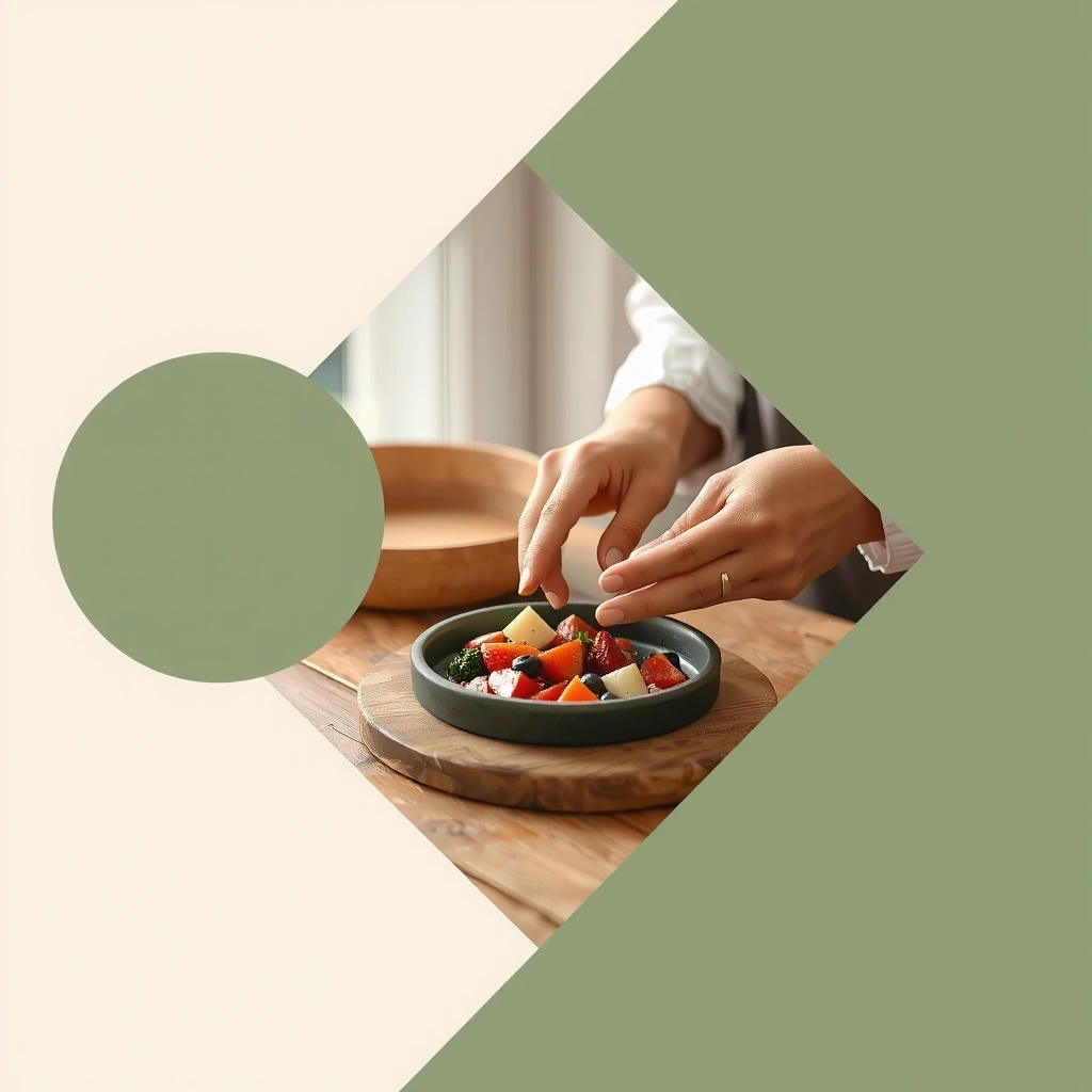 Ruhige, abstrakte Formen als visuelles Element